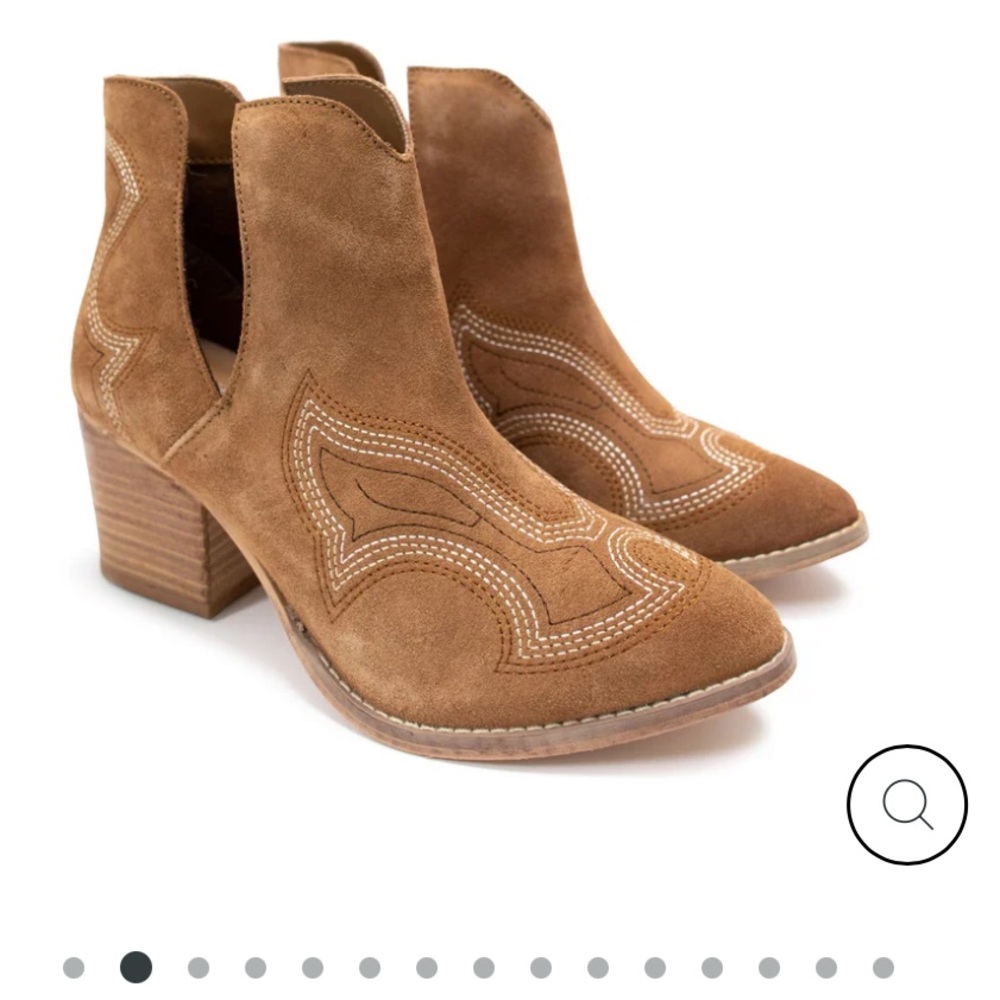 Naughty Monkey JOURNEE ANKLE BOOTS IN TAN size 11